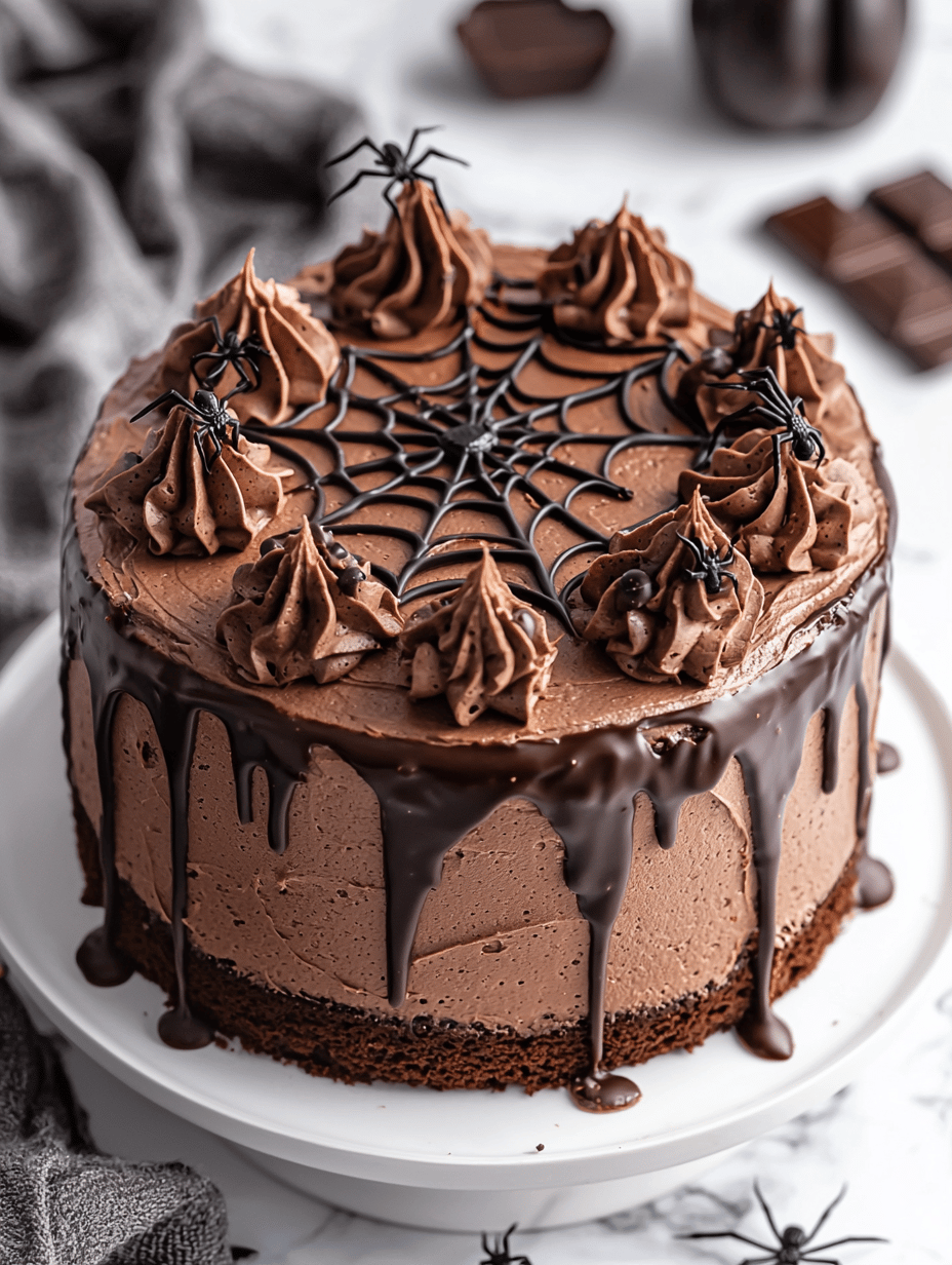 Spooky Spider Web Cake: A Haunted Halloween Dessert