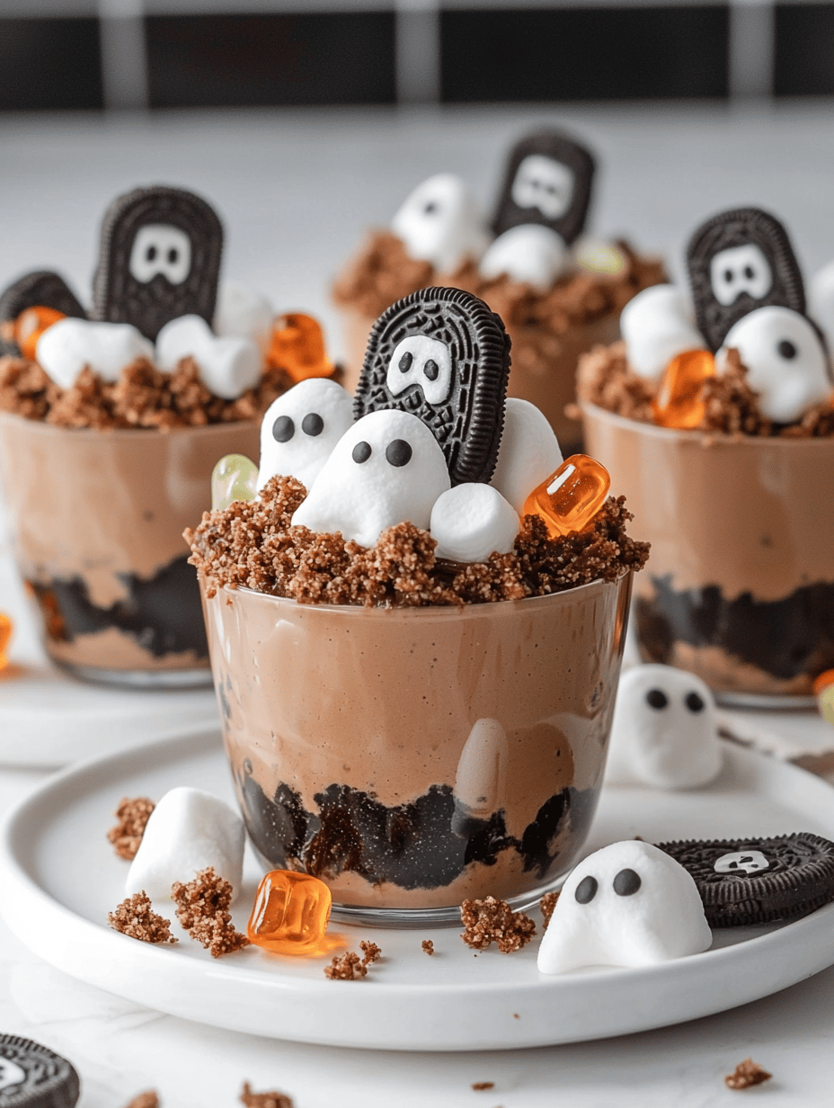 Skeletons and Soil: Halloween Graveyard Pudding Cups to Spook Your Guests