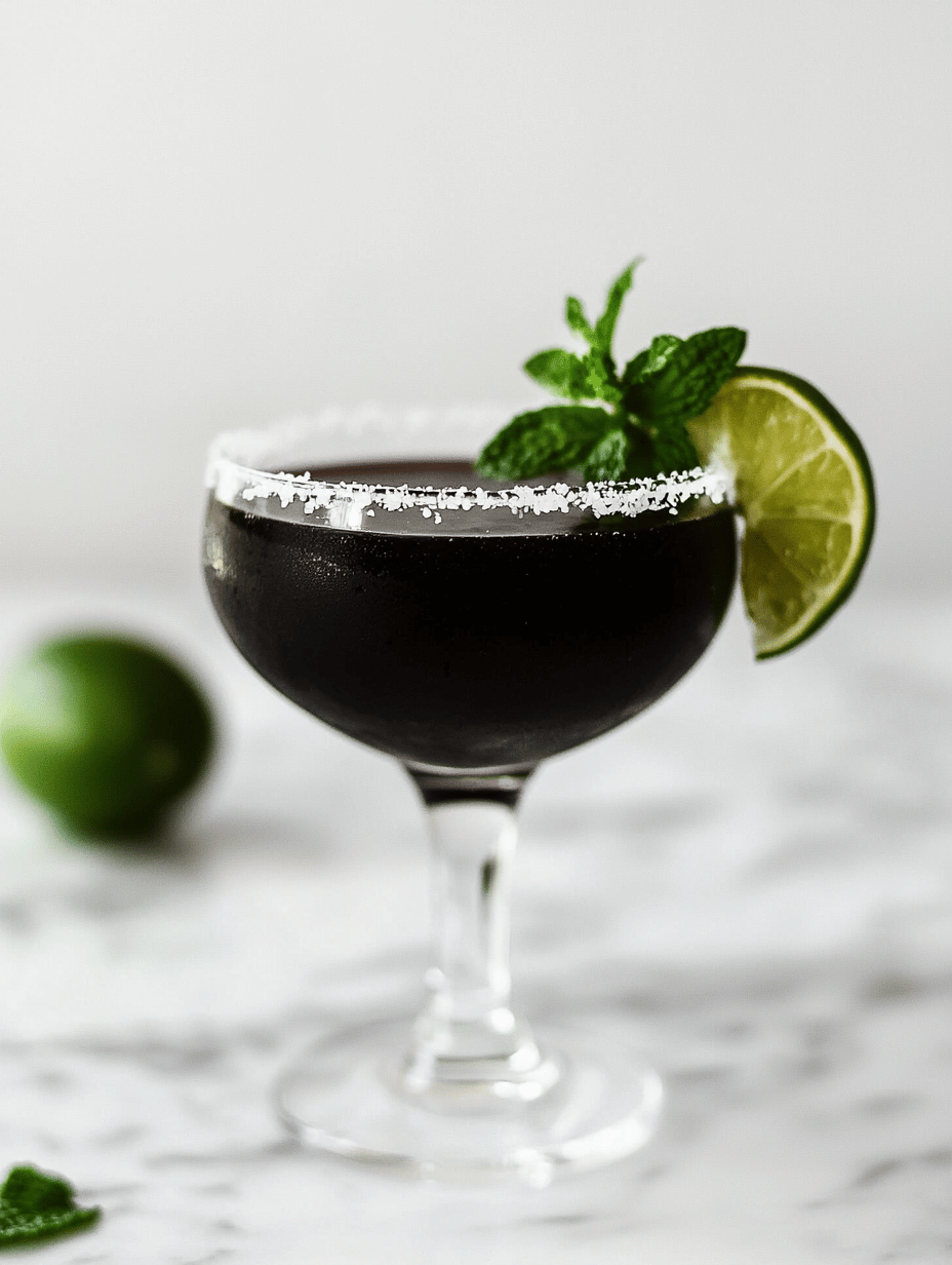 Enchanting Black Magic Margarita for a Spooky Celebration