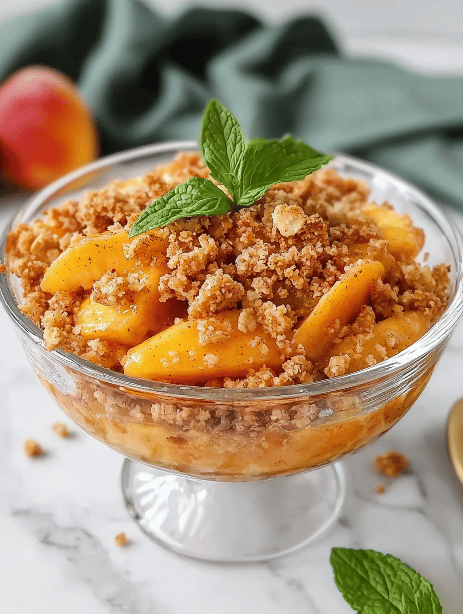 Peach Crumble: A Dessert As Bright As Summer Itself