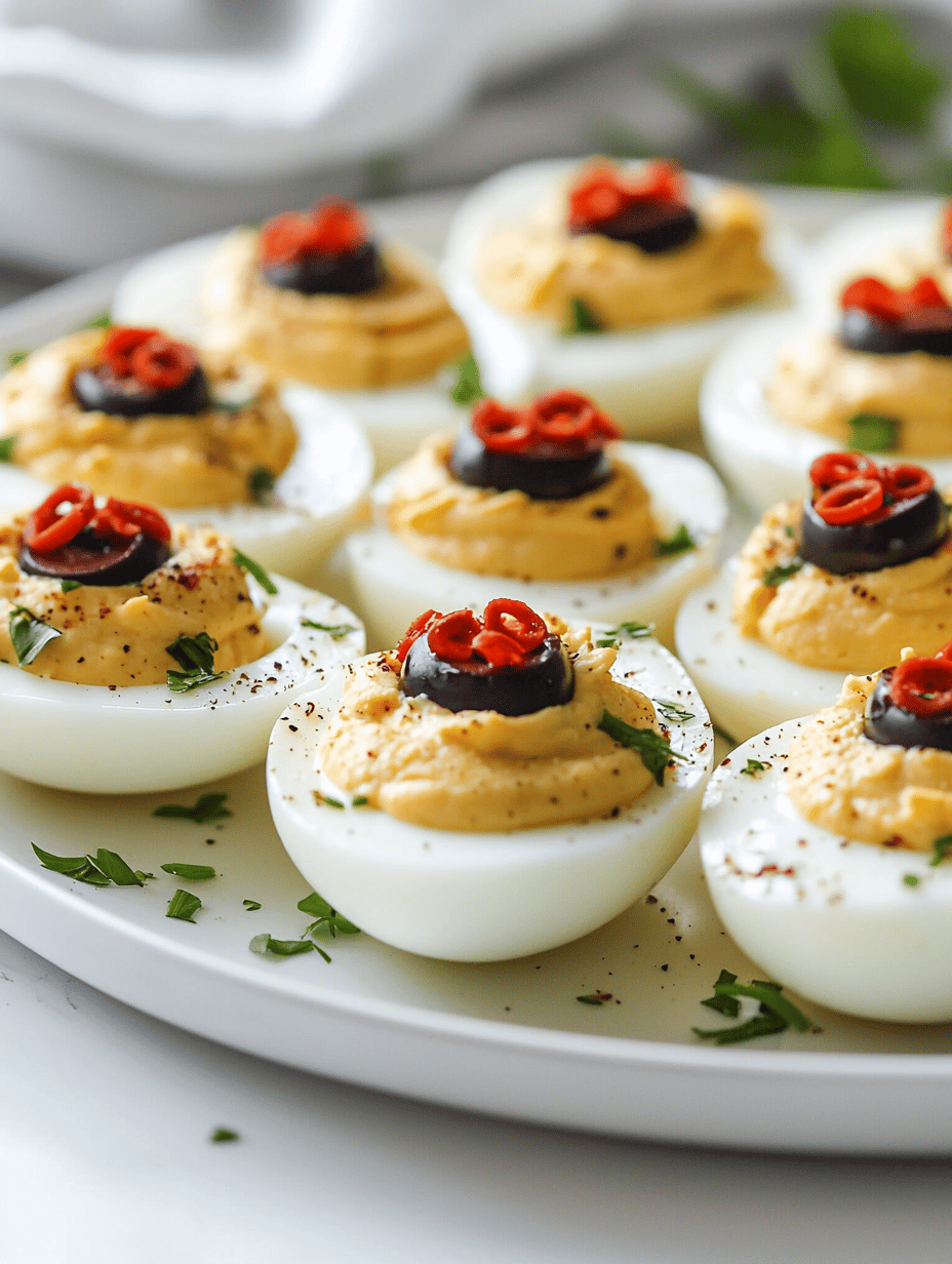 Spine-Chilling Halloween Deviled Egg Eyeballs!
