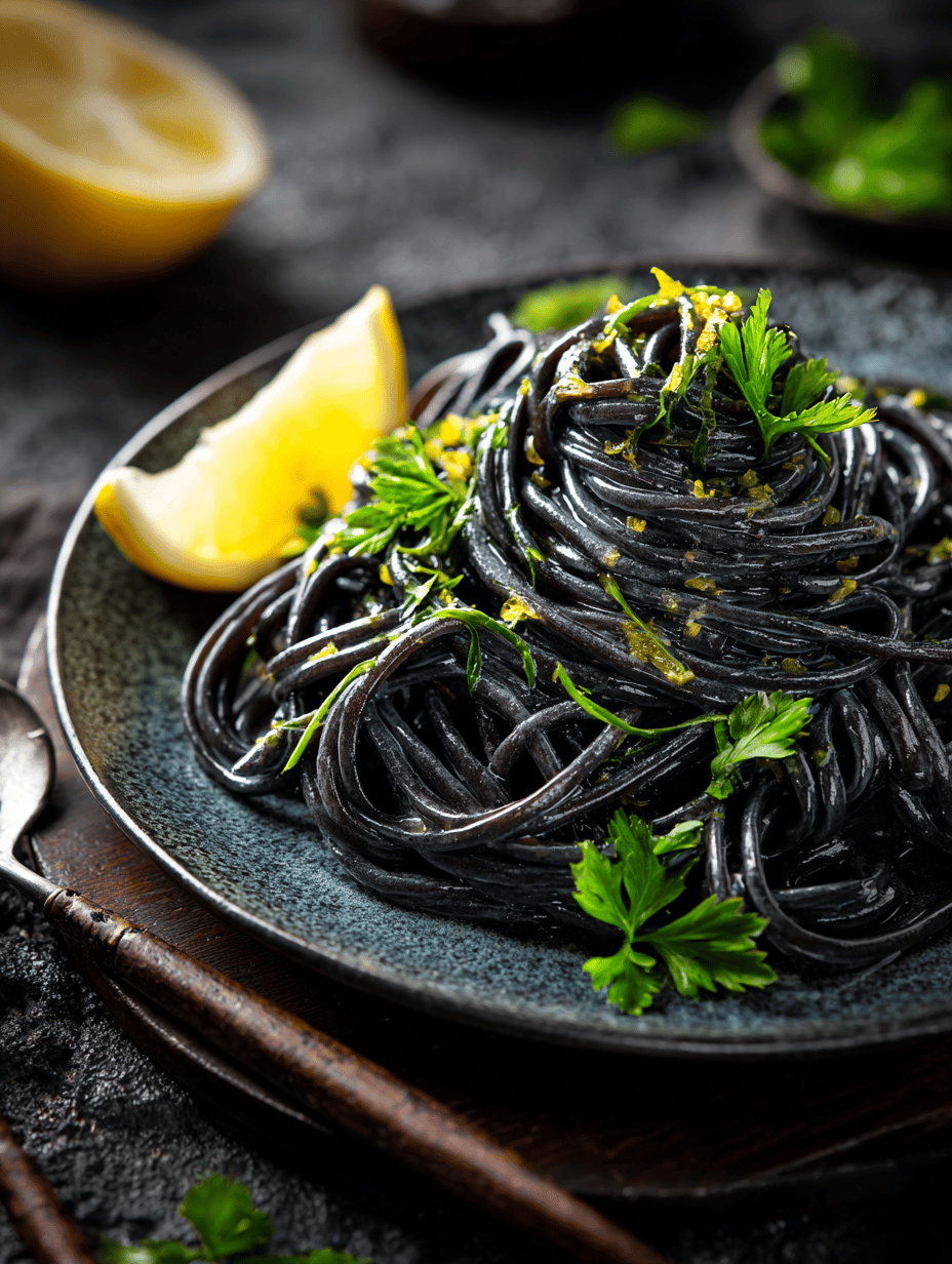Black Pasta with Squid Ink: A Bold Play in Darkness and Depth