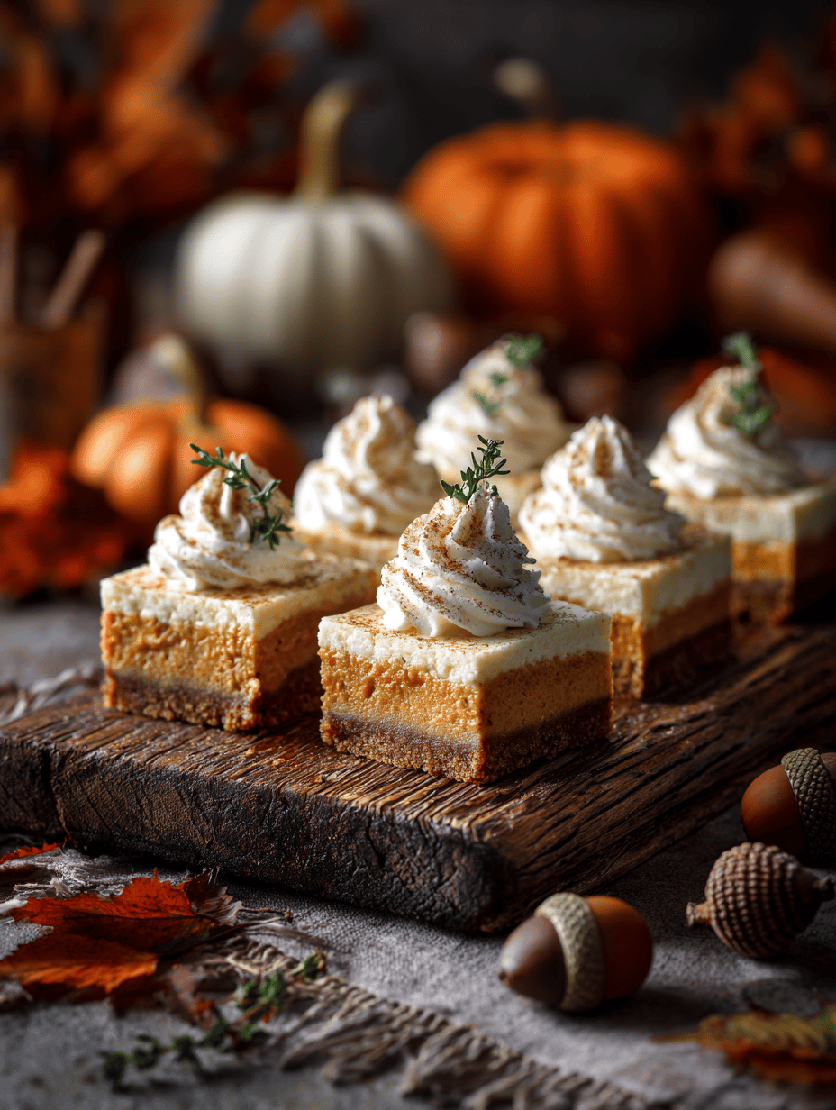 Pumpkin Cheesecake Bars: A Rustic Twist on Fall Classics