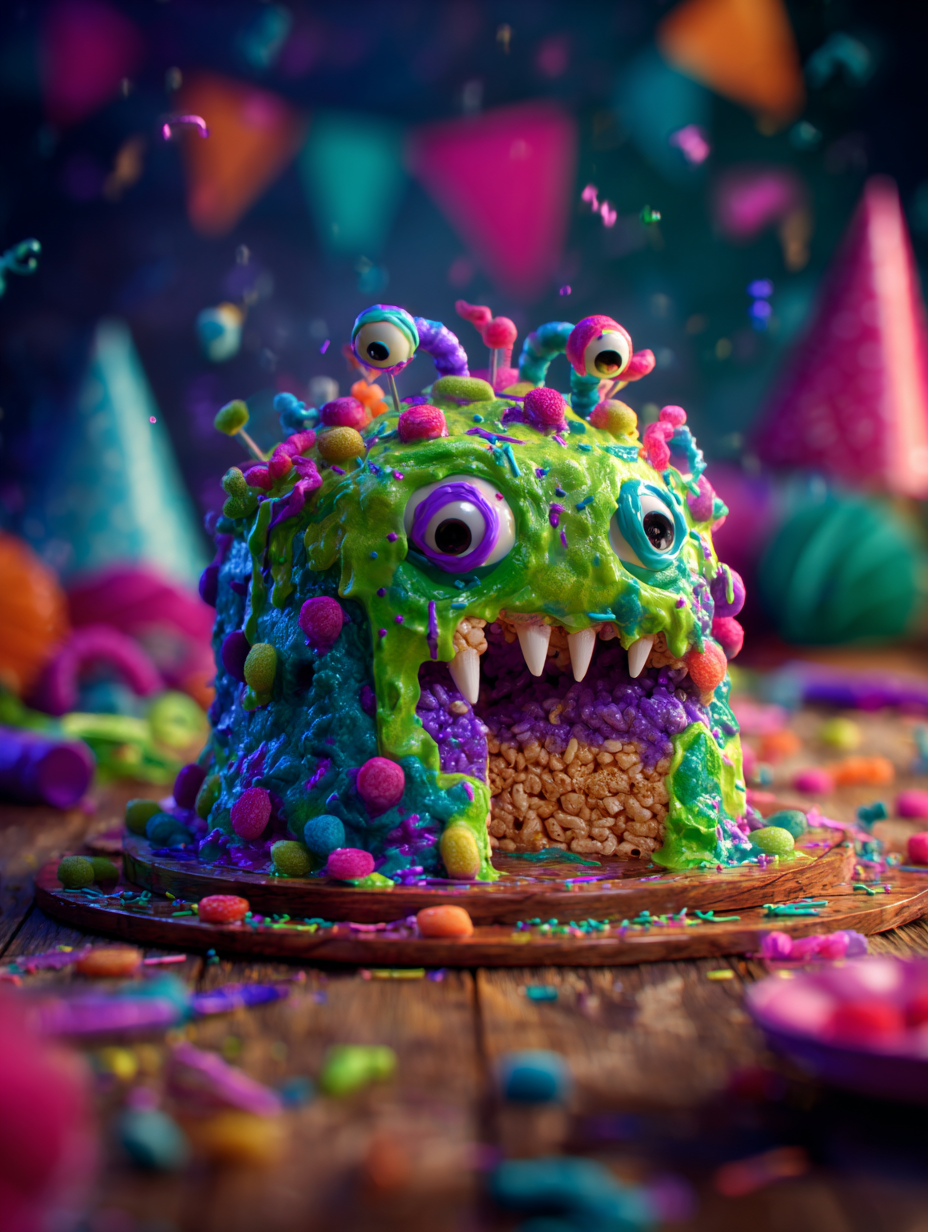 Monster Rice Krispie Treats: A Crunchy, Chewy Monster of a Snack